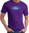 Ford Logo T-shirt - Oval Emblem Classic Car Adult Purple Tee Shirt