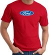 Ford Logo T-shirt - Oval Emblem Classic Car Adult Red Tee Shirt