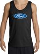 Ford Logo Tank Top - Oval Emblem Classic Car Adult Black Tanktop