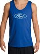Ford Logo Tank Top - Oval Emblem Classic Car Adult Royal Tanktop