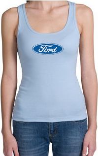 Ford Logo Tank Tops - Oval Emblem Classic Car Juniors Tanktops