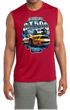 Ford Mens Shirt Yellow White GT500 Sleeveless Moisture Wicking Tee