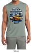 Ford Mens Shirt Yellow White GT500 Sleeveless Moisture Wicking Tee