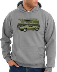 Ford Mustang Boss Hoodies Hooded Sweatshirts 302 Green Car 1970 Hoody