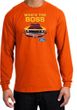 Ford Mustang Boss Long Sleeve Shirt - Who's The Boss 302 Adult Orange