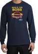 Ford Mustang Boss Long Sleeve Shirt - Who's The Boss 302 Navy T-Shirt