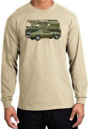 Ford Mustang Boss Long Sleeve Shirts 302 Green Car 1970 T-Shirts