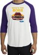 Ford Mustang Boss Raglan Shirt - Who's The Boss 302 Adult White/Purple