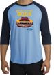 Ford Mustang Boss Raglan Shirt - Who's The Boss 302 Carolina Blue/Navy