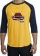 Ford Mustang Boss Raglan Shirt - Who's The Boss 302 Gold/Navy T-Shirt