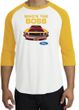Ford Mustang Boss Raglan Shirt - Who's The Boss 302 White/Gold T-Shirt
