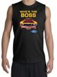 Ford Mustang Boss Shooter Shirt - Who's The Boss 302 Adult Black Shirt