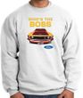 Ford Mustang Boss Sweatshirt - Who's The Boss 302 White Sweat Shirt