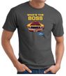 Ford Mustang Boss T-Shirt - Who's The Boss 302 Charcoal Tee Shirt