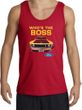 Ford Mustang Boss Tank Top - Who's The Boss 302 Adult Red Tanktop