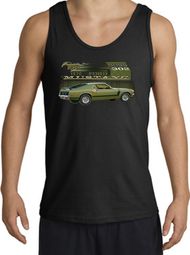 Ford Mustang Boss Tank Tops 302 Green Car 1970 Adult Tanktops