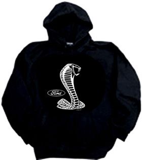 Ford Mustang Cobra Hoodie Hooded Sweatshirt - Adult Hoody