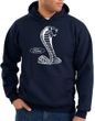 Ford Mustang Cobra Hoodie Hooded Sweatshirt - Adult Navy Hoody