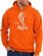 Ford Mustang Cobra Hoodie Hooded Sweatshirt - Adult Orange Hoody