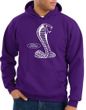 Ford Mustang Cobra Hoodie Hooded Sweatshirt - Adult Purple Hoody