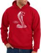 Ford Mustang Cobra Hoodie Hooded Sweatshirt - Adult Red Hoody