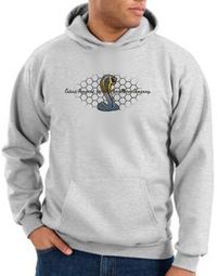 Ford Mustang Cobra Hoodie - Motor Company Grill Adult Ash Hoody Ford Mustang Cobra Hoodie - Motor Company Grill Adult Ash Hoody
