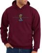 Ford Mustang Cobra Hoodie - Motor Company Grill Adult Maroon Hoody