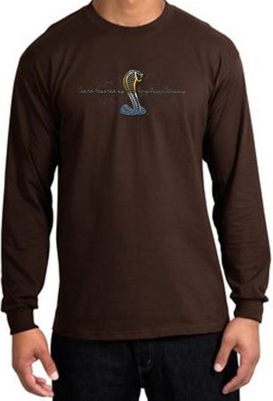 Ford Mustang Cobra Long Sleeve Shirt - Ford Motor Grill Brown T-Shirt