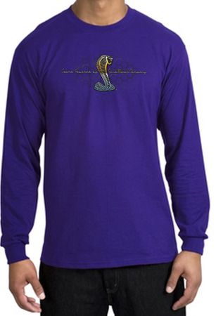 Ford Mustang Cobra Long Sleeve Shirt - Ford Motor Grill Purple T-Shirt