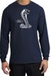 Ford Mustang Cobra Long Sleeve T-Shirt - Adult Navy Shirt