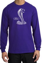 Ford Mustang Cobra Long Sleeve T-Shirt - Adult Purple Shirt Ford Mustang Cobra Long Sleeve T-Shirt - Adult Purple Shirt