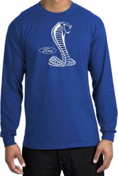 Ford Mustang Cobra Long Sleeve T-Shirt - Adult Royal Shirt Ford Mustang Cobra Long Sleeve T-Shirt - Adult Royal Shirt