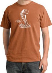 Ford Mustang Cobra Pigment Dyed T-Shirt - Adult Burnt Orange Tee Ford Mustang Cobra Pigment Dyed T-Shirt - Adult Burnt Orange Tee
