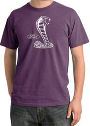 Ford Mustang Cobra Pigment Dyed T-Shirt - Adult Plum Tee Ford Mustang Cobra Pigment Dyed T-Shirt - Adult Plum Tee