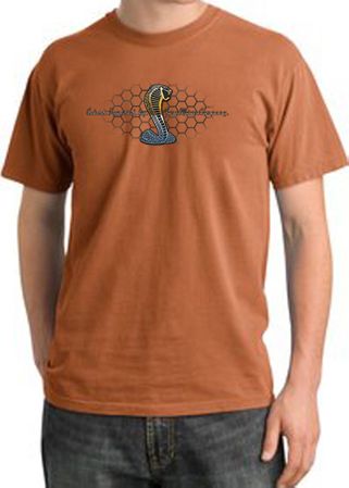 Ford Mustang Cobra Pigment Dyed T-Shirt - Motor Grill Burnt Orange Tee