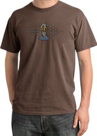 Ford Mustang Cobra Pigment Dyed T-Shirt - Motor Grill Chestnut Tee