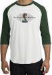 Ford Mustang Cobra Raglan Shirt - Ford Motor Grill Adult White/Forest