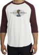 Ford Mustang Cobra Raglan Shirt - Ford Motor Grill Adult White/Maroon