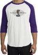 Ford Mustang Cobra Raglan Shirt - Ford Motor Grill Adult White/Purple