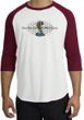 Ford Mustang Cobra Raglan Shirt - Ford Motor Grill White/Cardinal
