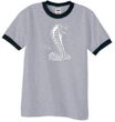 Ford Mustang Cobra Ringer T-shirt - Adult Heather Grey/Black Shirt