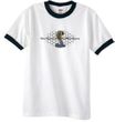 Ford Mustang Cobra Ringer T-shirt - Ford Motor Grill White/Black Tee