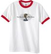 Ford Mustang Cobra Ringer T-shirt - Ford Motor Grill White/Red Tee