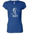 Ford Mustang Cobra Shirt Classic Muscle Car Ladies Longer Length Tee