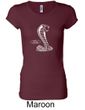 Ford Mustang Cobra Shirt Classic Muscle Car Ladies Longer Length Tee