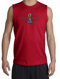 Ford Mustang Cobra Shooter Shirt - Ford Motor Company Grill Adult Red Ford Mustang Cobra Shooter Shirt - Ford Motor Company Grill Adult Red