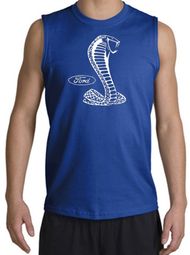 Ford Mustang Cobra Shooter T-shirt - Adult Muscle Shirts Ford Mustang Cobra Shooter T-shirt - Adult Muscle Shirts