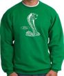 Ford Mustang Cobra Sweatshirt - Adult Kelly Green Sweat Shirt