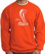 Ford Mustang Cobra Sweatshirt - Adult Orange Sweat Shirt