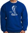 Ford Mustang Cobra Sweatshirt - Adult Royal Sweat Shirt